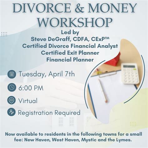 Apr 7 | Divorce & Money: What Do You Need To Know? | Branford, CT Patch