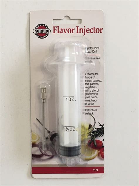 Lot New Norpro Flavor Injector Kitchen Cooking Marinade Meat Steel ...