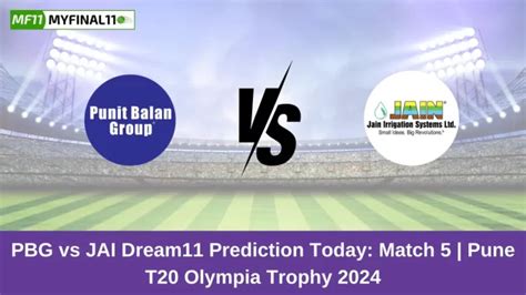 PBG vs JAI Dream11 Prediction Today: Match 5 Pitch Report, and Key ...