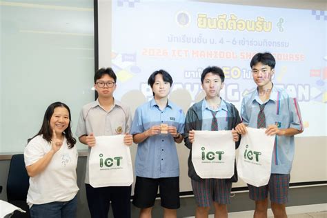 ICT Mahidol Hosted the 2026 ICT Mahidol Short Course: “Becoming a CEO ...