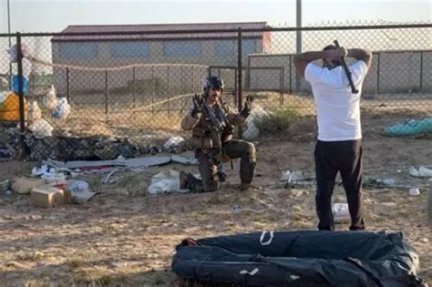 Shocking moment US Top Gun pilot is nearly battered by pipe-wielding ...