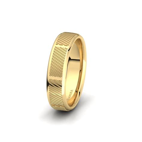 Order Men's Wedding Ring Captivating Glory 6 mm in 9ct Yellow Gold ...