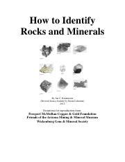 rock and mineral identification 2012.pdf - How to Identify Rocks and ...