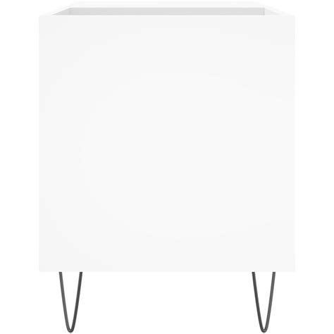 vidaXL 2 Shelf White Record Cabinet | Wilko