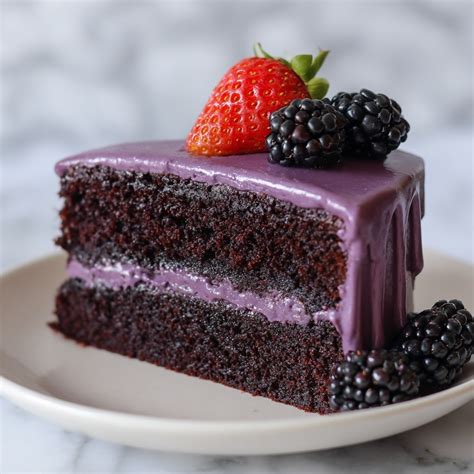 Blackberry Velvet Cake Bliss: Delicious Fruity Celebration Cake