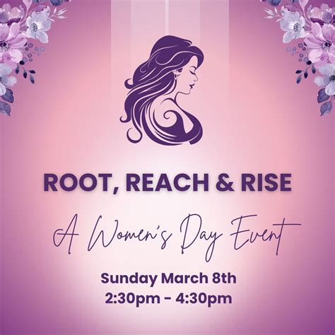 Root, Reach & Rise: A Women’s Day Event , 534 broadway, Chesterton, IN ...