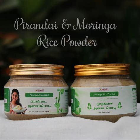 Pirandai + Moringa Rice Powder (Pack of 2 - 500g) – Shevalon Varmakalai
