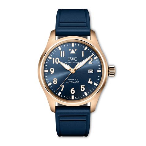 IWC Pilot's Watch Mark XX Le Petit Prince Watch, 40mm blue Dial, IW328 | Burdeen's Jewelry