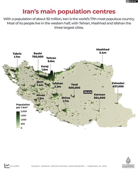 Map shows how big Iran is compared with the 50 US states | Maps News ...