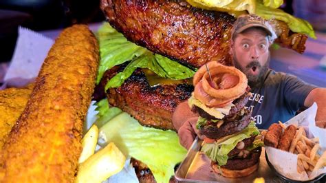 Eight patties, fries and a milkshake — this is easy