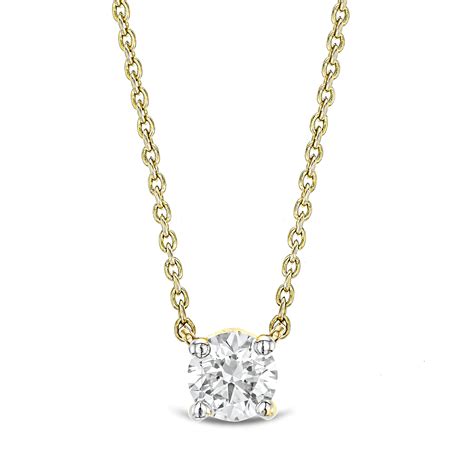 Solitaire Wanderlust Floating Lab Diamond Solitaire Necklace 0.25ct H ...