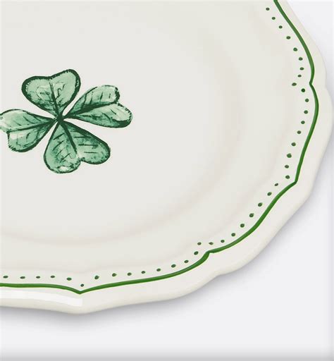 Assiette à pain Faïence à motif trèfle | DIOR