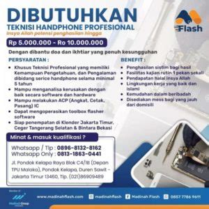 Info Loker: Teknisi Handphone – Perbaikan & Servis Jakarta - Sekolapedia