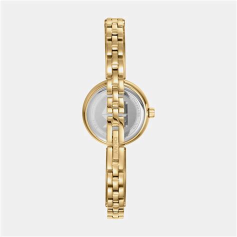 Logo Women Quartz Green Dial Analog Stainless Steel Watch DK1L115M0045 ...