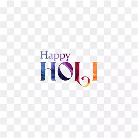 Happy Holi Text PNG | Modern Holi Design
