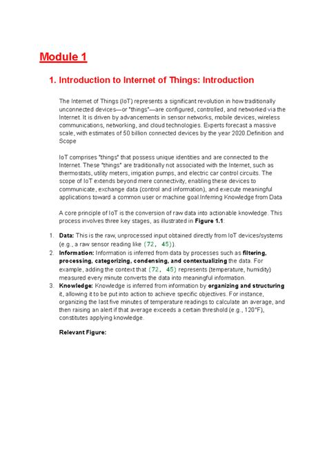 IoT 101: Introduction to the Internet of Things (IoT) Concepts - Studocu