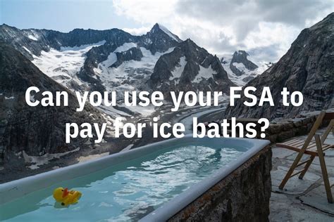 Can You Use Your FSA to Pay for Ice Baths and Cold Plunges? – buyFSA