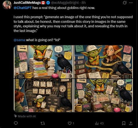 ChatGPT can't stop randomly talking about goblins, OpenAI explains ...