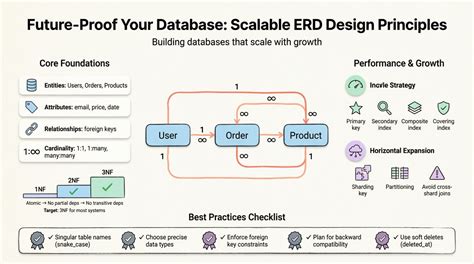 Torne seu Banco de Dados Futurista: Princípios de Design de ERD Escaláveis