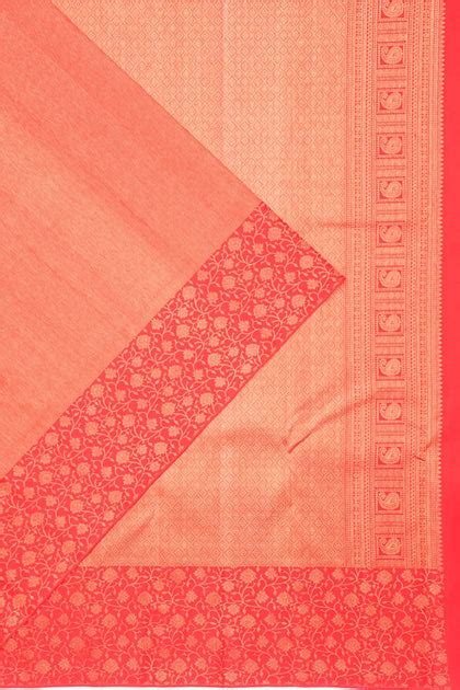 Kanchipuram Silk Vertical Lines Red Saree | Kankatala