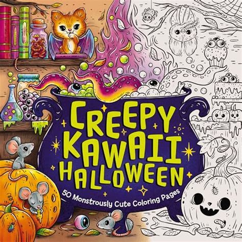 Creepy Kawaii Halloween: 50 Monstrously Cute Coloring Pages by Editors ...