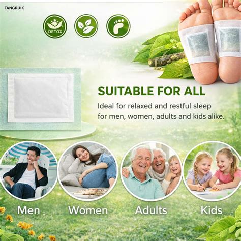 Fangruik Foot Pads Sole Resting Method Detox Pathway Plaster & Patch ...