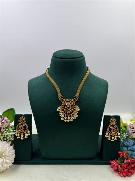 Komal Traditional Necklace – Kaushalya Art Jewellery