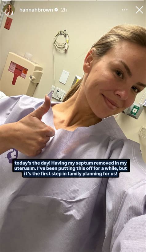 Hannah Brown Undergoes Uterus Surgery Amid Fertility Journey: 'First Step in Family Planning'