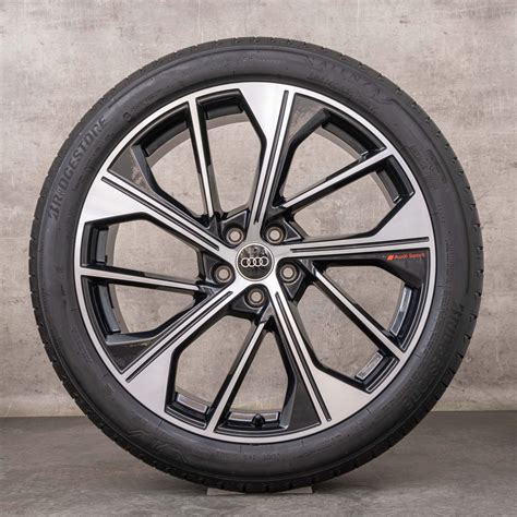 OEM Audi Q5 SQ5 rims 21 inch FY summer wheels 80A601025BQ granite polisched