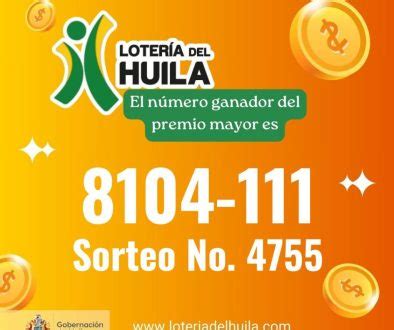 Resultado Lotería del Huila sorteo 4741 - 3 de febrero de 2026 ...