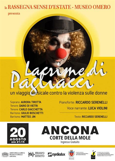 LACRIME DI PAGLIACCI_ Lirica e Narrazione, Mole Vanvitelliana, Ancona ...