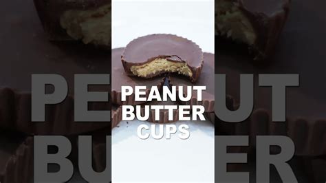 Homemade peanut butter cups recipe #shorts