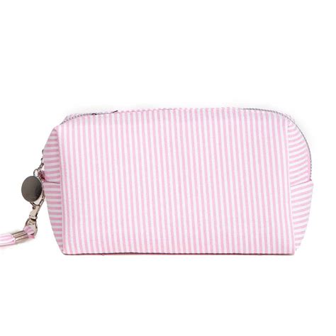 Wholesale Stripe Bubble Texture Zipper Pouch for your store - Faire