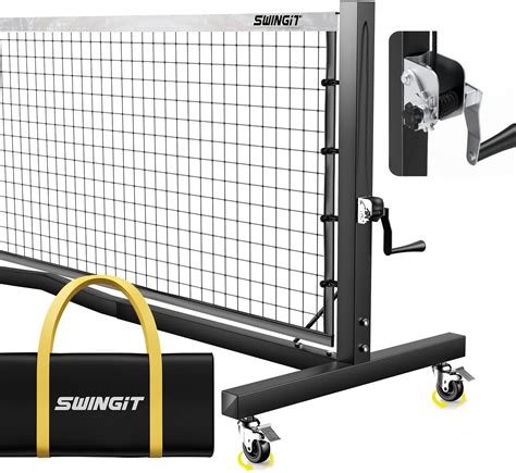 Pro Pickleball Net With Wheels Hand Crank Tension System 22ft ...