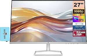 Amazon.com: HP Monitor de computadora 1080P de 27 pulgadas en plata y ...