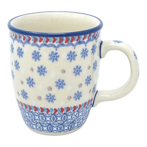 Mug, Mars Mug, 10oz Small in "Snowflake Love" by Manufaktura | K081U-P ...