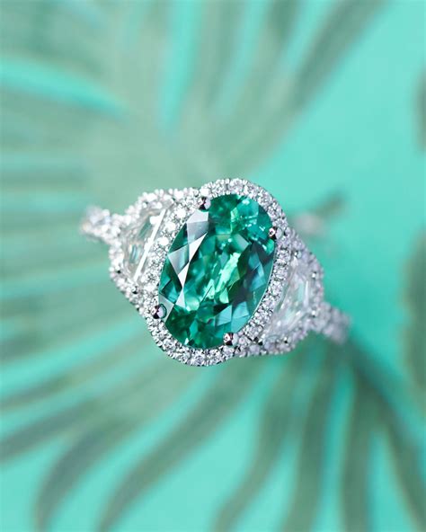 Estate 1.74 Carat Old Mine Cut Diamond and Sapphire Engagement Ring ...