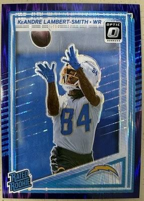 2025 KeAndre Lambert-Smith Rated Rookie Purple Shock Panini Donruss ...