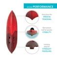Lifetime Tamarack Angler 10 ft Sit-On-Top Fishing Kayak, Volcano Fusion ...