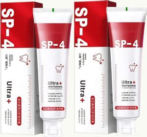 Sarbeau SP 4 Ultra Brightening Toothpaste, Advanced Whitening Formula 2 ...