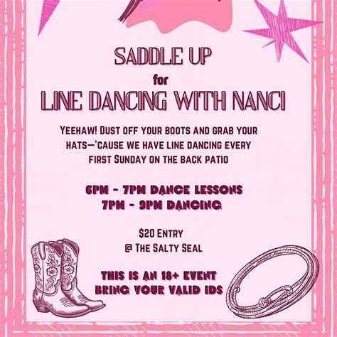 Line Dancing with Nanci, The Salty Seal, Monterey, 1 February 2026 ...