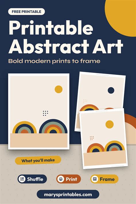 Printable Abstract Art: Free Modern Wall Prints