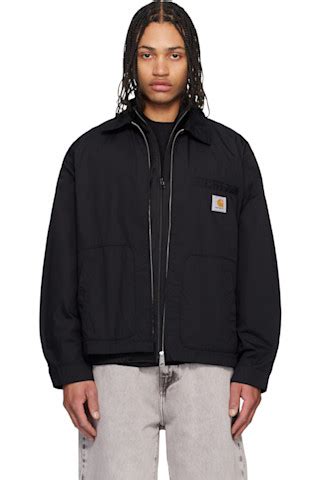 Carhartt Work In Progress: Black Postal Jacket | SSENSE