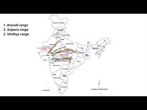 Peninsular Mountains of India - Aravalli, Vindhya, Satpura, Western and ...