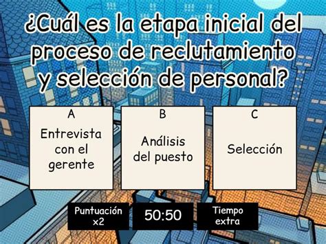 Reclutamiento y Selección de Personal - Gameshow quiz