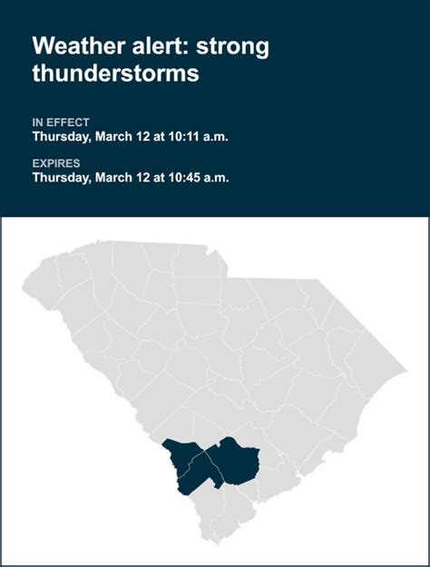 Prepare for strong thunderstorms in Lowcountry Thursday morning ...