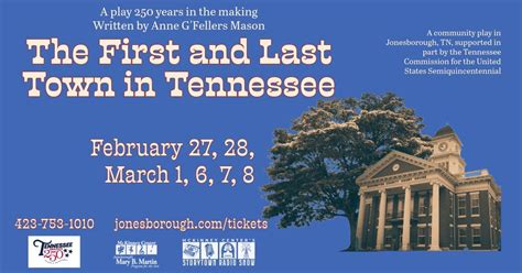 The First and Last Town in Tennessee Original Play, 103 Franklin Ave ...