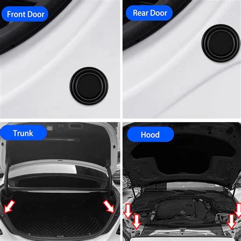 Rubber Car Door Shock Absorber Car Door Protection Sticker (1 Pc ...