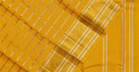 Kanchipuram Silk Brocade Yellow Saree | Kankatala