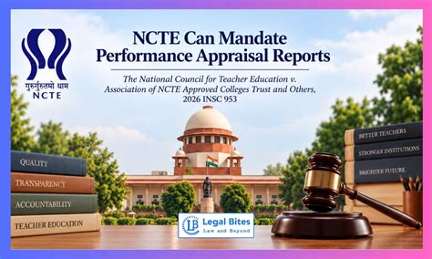 Can NCTE Mandate Performance Appraisal Reports from Teacher Education ...